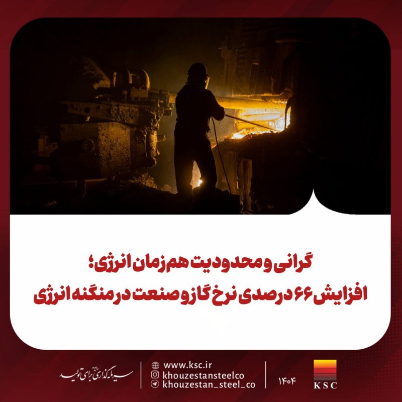 شوک ۶۶ درصدی گاز به فولاد؛ صنعت در تله گرانی و قطعی انرژی