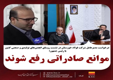 ابراهیمی: رفع موانع صادراتی، شرط تداوم تولید فولاد است
