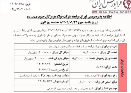 طرح‌های توسعه‌ای فولاد هرمزگان جان تازه خواهند گرفت