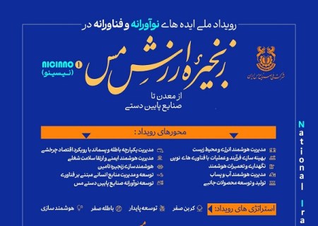 رویداد «ایده‌ های نوآورانه و فناورانه در زنجیره ارزش مس» در نمایشگاه ایران کانمین ۲۰۲۵