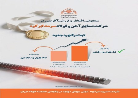 سمفونی افتخار و ارزش‌آفرینی در شرکت صنایع آهن و فولاد سرمد ابرکوه