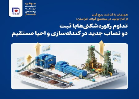 فولاد خراسان دوباره رکورد زد؛ جهش تولید در گندله‌سازی و احیا مستقیم