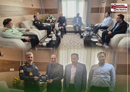 فولاد اکسین و پلیس خوزستان پای یک میز؛ امنیت تولید در کانون توجه