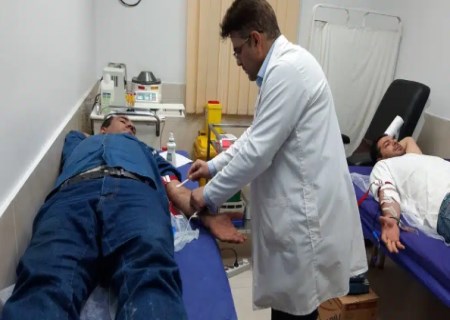 انجام سنت حسنه اهدای خون در شرکت فولاد خوزستان